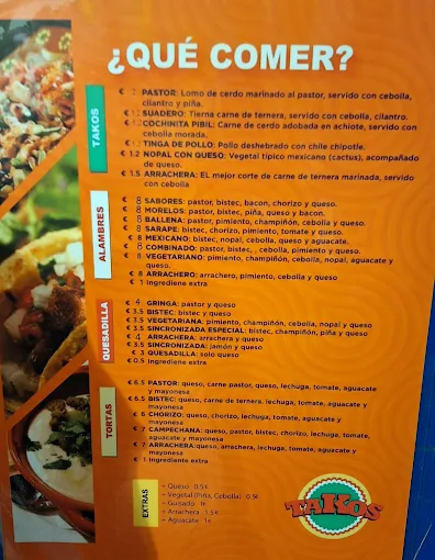 takos al pastor menu 7